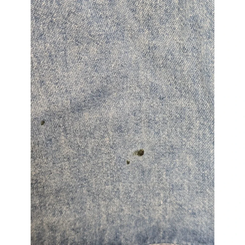 RARE Vtg 90s Pets.com Dog Sock Puppet Promo Denim Shirt Size XL Blue Button Down